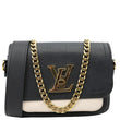LOUIS VUITTON Lockme Tender Calfskin Leather Chain Shoulder Bag Black