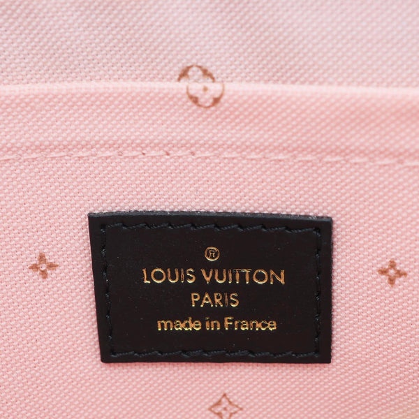 LOUIS VUITTON Fall For You Monogram Coated Canvas Wristlet Black