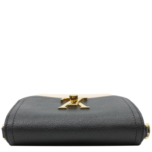 LOUIS VUITTON Lockme Tender Calfskin Leather Chain Shoulder Bag Black