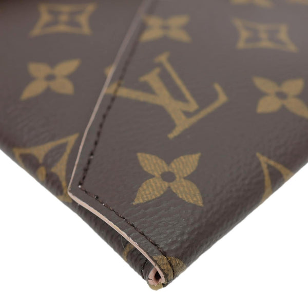 LOUIS VUITTON Kirigami Pochette Large Monogram Canvas Clutch Brown