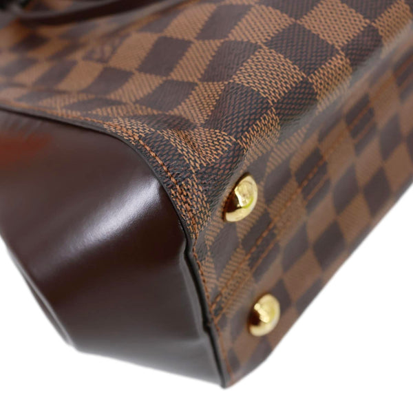 LOUIS VUITTON Rivoli BB Damier Ebene Shoulder Bag Brown