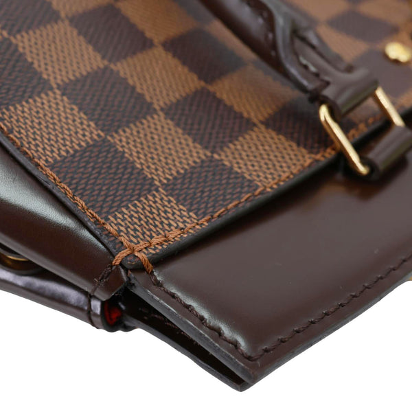 LOUIS VUITTON Rivoli BB Damier Ebene Shoulder Bag Brown