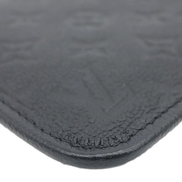 LOUIS VUITTON Empreinte Leather Wristlet Black