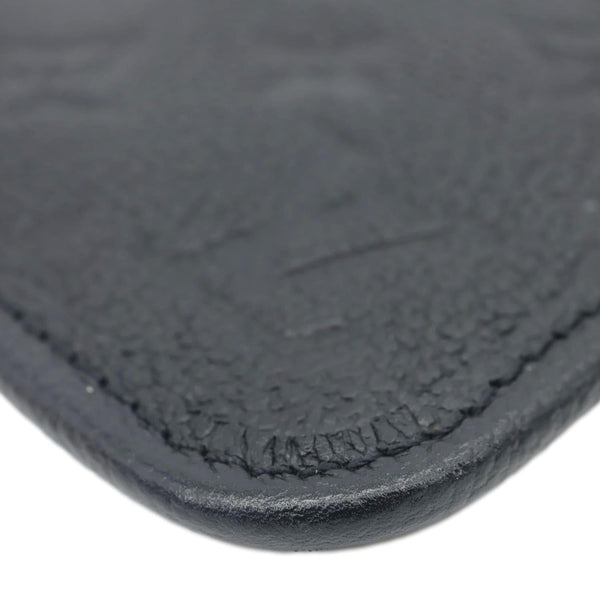 LOUIS VUITTON Empreinte Leather Wristlet Black