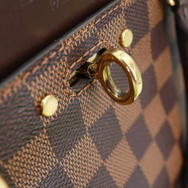 LOUIS VUITTON Rivoli BB Damier Ebene Shoulder Bag Brown