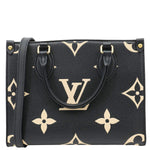 LOUIS VUITTON Onthego PM Monogram Empreinte Shoulder Bag Bicolor