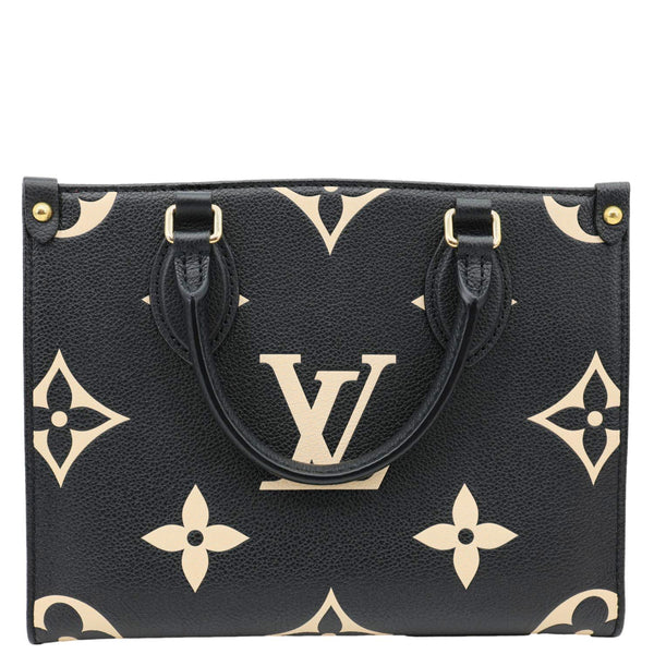 LOUIS VUITTON Onthego PM Monogram Empreinte Shoulder Bag Bicolor
