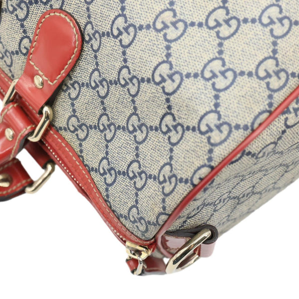 GUCCI GG Joy Tattoo Heart GG Supreme Canvas Boston Bag Beige 189895