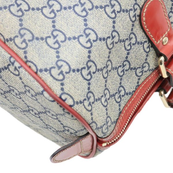 GUCCI GG Joy Tattoo Heart GG Supreme Canvas Boston Bag Beige 189895