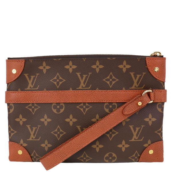 LOUIS VUITTON x NBA Net Flat Monogram Canvas Pouch Brown