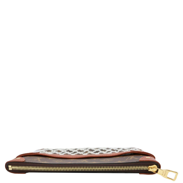 LOUIS VUITTON x NBA Net Flat Monogram Canvas Pouch Brown