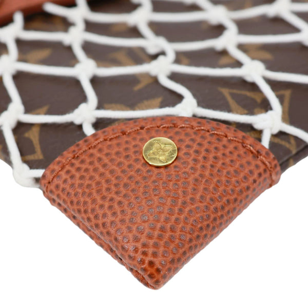 LOUIS VUITTON x NBA Net Flat Monogram Canvas Pouch Brown
