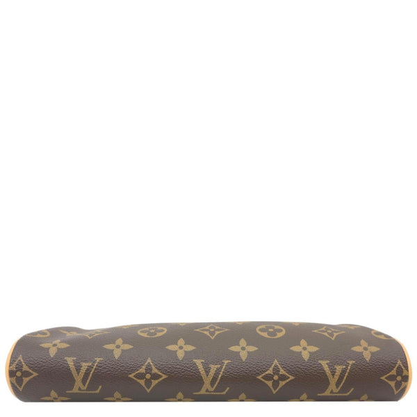 LOUIS VUITTON Pochette Eva Monogram Canvas Crossbody Bag Brown