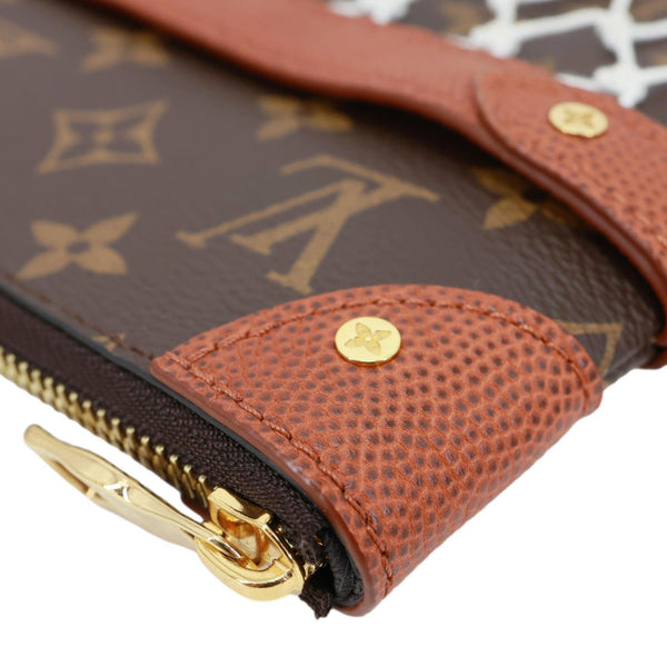 LOUIS VUITTON x NBA Net Flat Monogram Canvas Pouch Brown