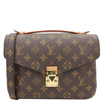 LOUIS VUITTON Metis Pochette Monogram Canvas Crossbody Bag Brown