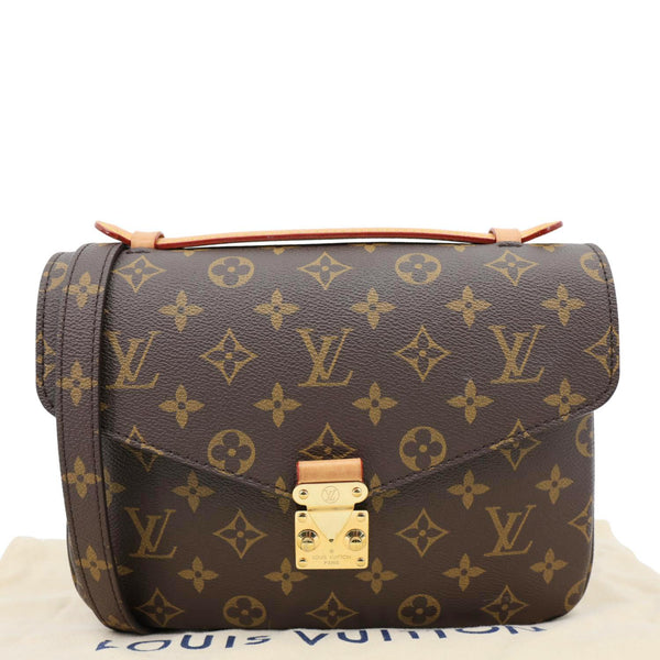 LOUIS VUITTON Metis Pochette Monogram Canvas Crossbody Bag Brown