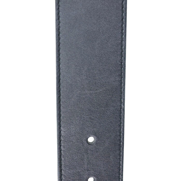 GUCCI Double G Marmont Buckle Smooth Leather Belt Size 75.30 Black 400593