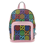 GUCCI Psychedelic GG Supreme Monogram Canvas Backpack Bag Multicolor 601296