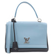 LOUIS VUITTON Lockme II Leather Top Handle Shoulder Bag Light Blue