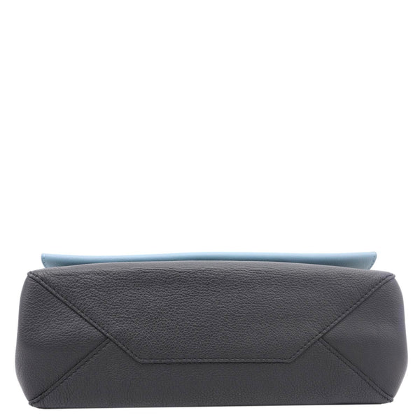 LOUIS VUITTON Lockme II Leather Top Handle Shoulder Bag Light Blue