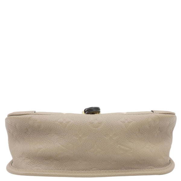 LOUIS VUITTON Diane Monogram Giant Empreinte Leather Crossbody Bag Tourterelle Creme