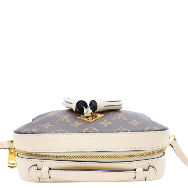 LOUIS VUITTON Saintonge Monogram Canvas Crossbody Bag Brown