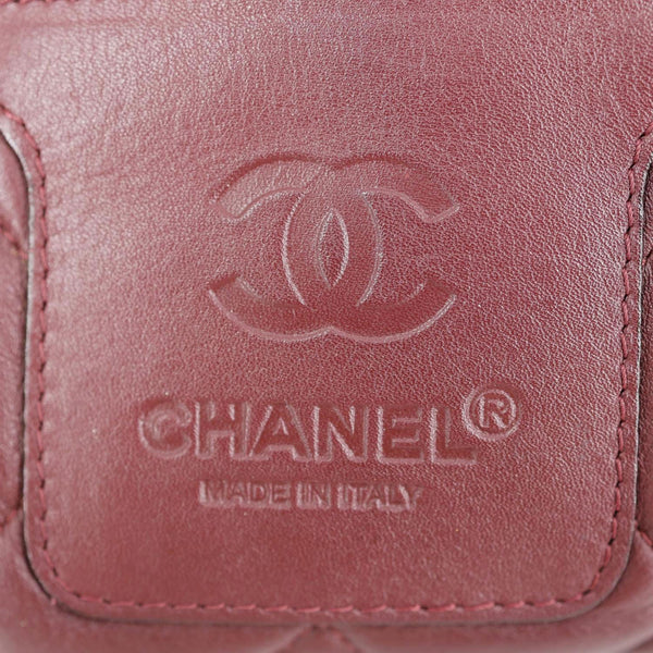 CHANEL Coco Cocoon Reversible Quilted Nylon Tote Bag Burgundy