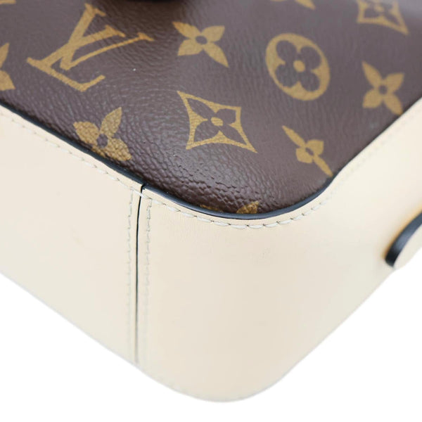 LOUIS VUITTON Saintonge Monogram Canvas Crossbody Bag Brown