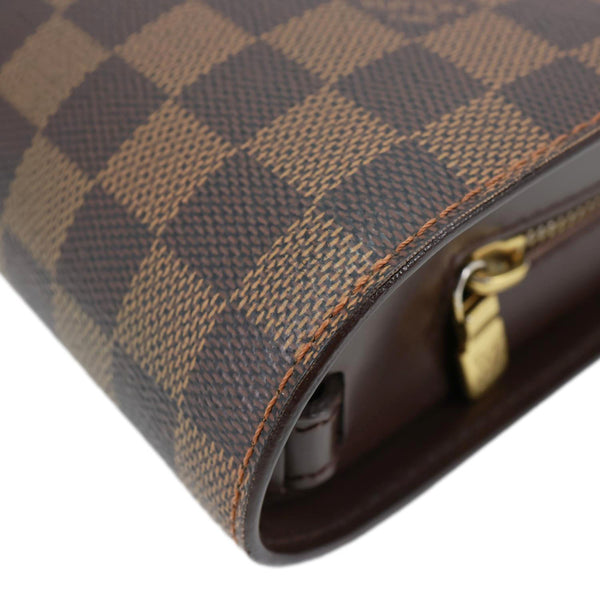 LOUIS VUITTON Saint Louis Damier Ebene Pochette Clutch Bag Brown