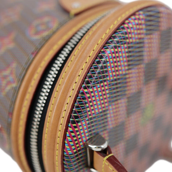 LOUIS VUITTON Cannes LV Pop Canvas Shoulder Bag Brown