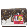 LOUIS VUITTON Christmas Animation Monogram Canvas Wallet Brown