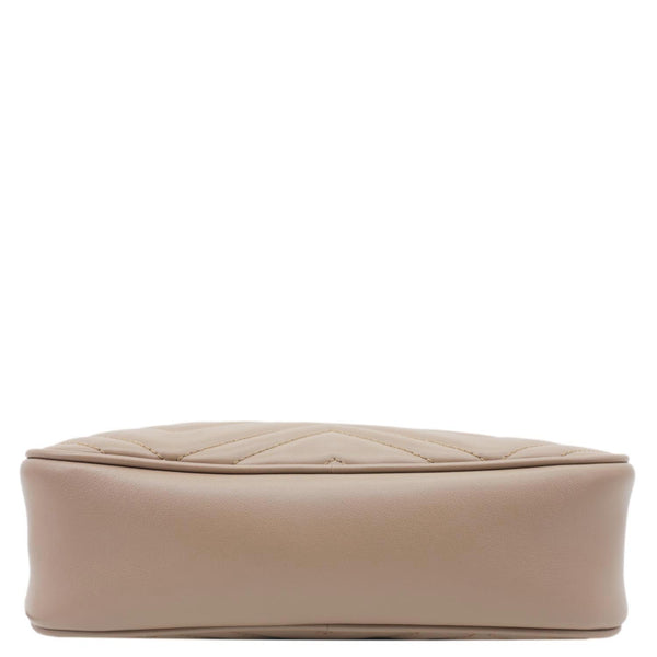 GUCCI GG Marmont Small Matelasse Chevron Leather Camera Bag Dusty Pink 447632