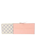 LOUIS VUITTON Pochette Damier Azur Insert Card holder White