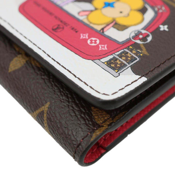 LOUIS VUITTON Christmas Animation Monogram Canvas Wallet Brown