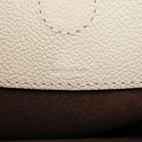 LOUIS VUITTON Trianon PM Giant Monogram Empreinte Leather Tote Bag White