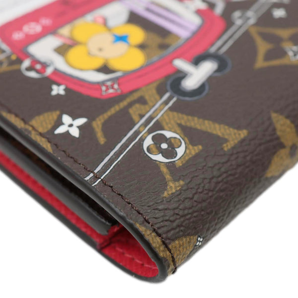 LOUIS VUITTON Christmas Animation Monogram Canvas Wallet Brown