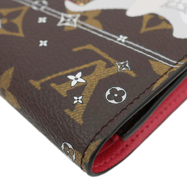 LOUIS VUITTON Christmas Animation Monogram Canvas Wallet Brown