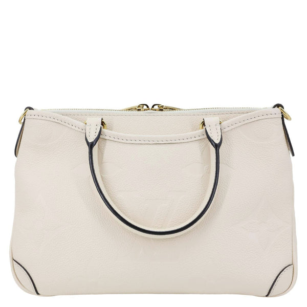 LOUIS VUITTON Trianon PM Giant Monogram Empreinte Leather Tote Bag White