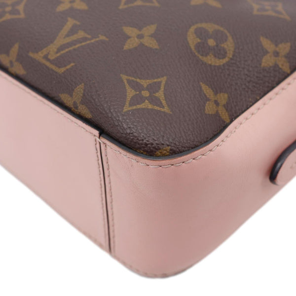 LOUIS VUITTON Saintonge Monogram Canvas Crossbody Bag Pink
