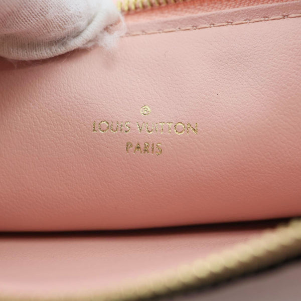 LOUIS VUITTON Pochette Monogram Empreinte Leather insert Card Holder Pink