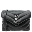 YVES SAINT LAURENT Loulou Toy Calfskin Leather Crossbody Bag Black