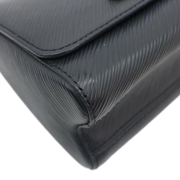 LOUIS VUITTON Twist PM Epi Leather Chain Shoulder Bag Black