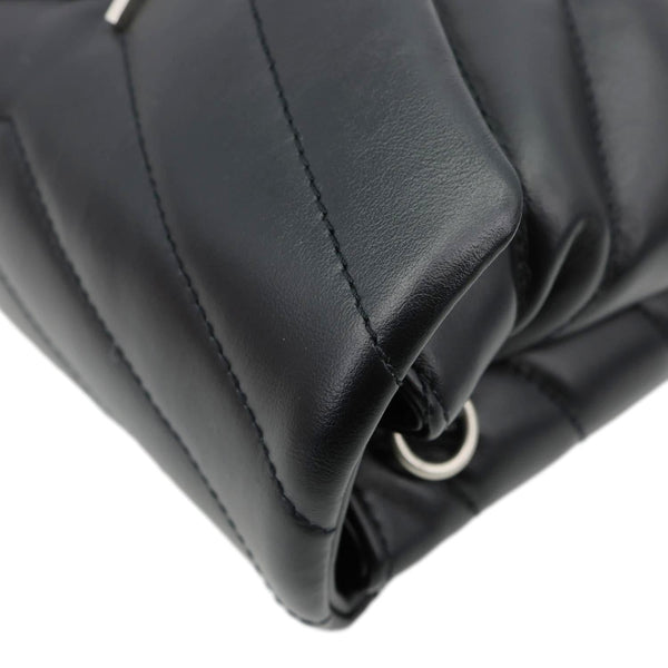 YVES SAINT LAURENT Loulou Toy Calfskin Leather Crossbody Bag Black