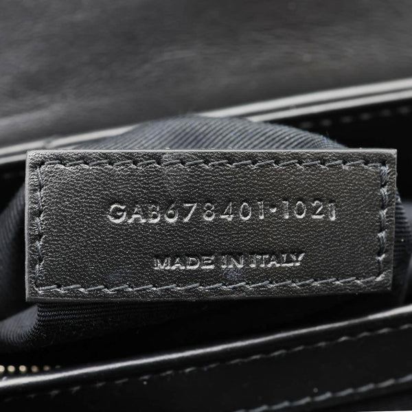 YVES SAINT LAURENT Loulou Toy Calfskin Leather Crossbody Bag Black