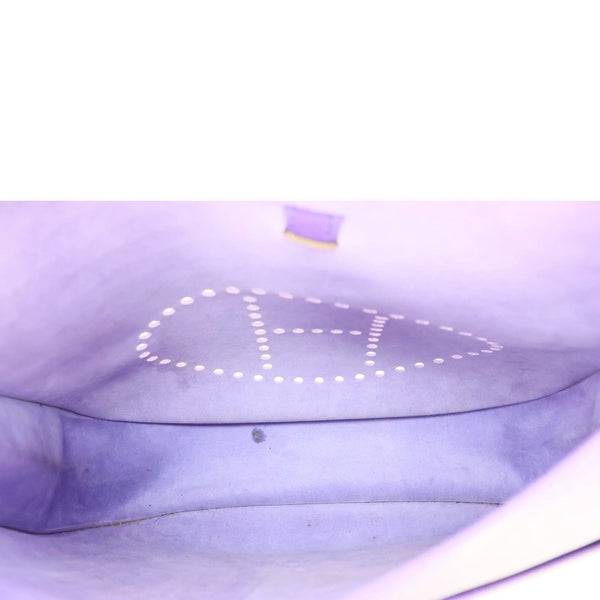 HERMES Evelyne PM Epsom Leather Crossbody Bag Purple