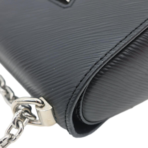 LOUIS VUITTON Twist PM Epi Leather Chain Shoulder Bag Black