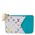 LOUIS VUITTON x TM Romy Multicolor Monogram Canvas Card Holder White