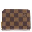 LOUIS VUITTON Damier Ebene Zippy Coin Purse Brown