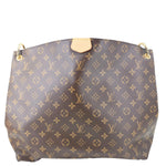 LOUIS VUITTON Graceful MM Monogram Canvas Shoulder Bag Brown