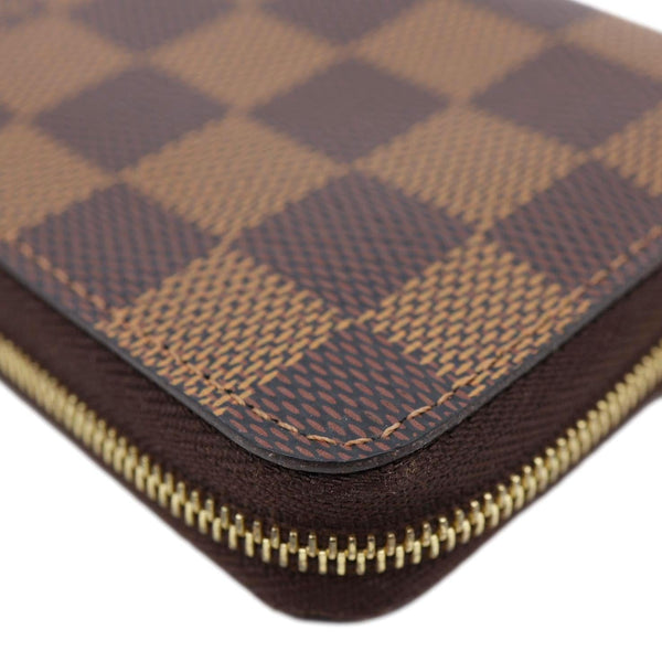 LOUIS VUITTON Damier Ebene Zippy Coin Purse Brown